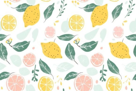 Citrus Design Seamless Pattern for Creative Projects