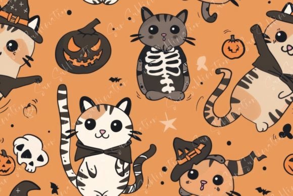 Cute Cartoon Cats in Halloween Costumes: A Strategic Asset for Creative Workflows
