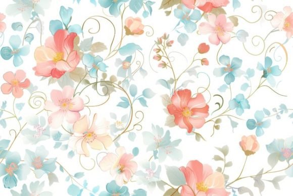 Delicate Floral Pattern with Pink Blue: What to Know Before You Download
