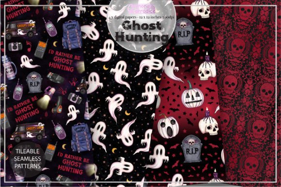 Ghost Hunting Digital Papers: Elevating Your Creepy Crafts and Planners