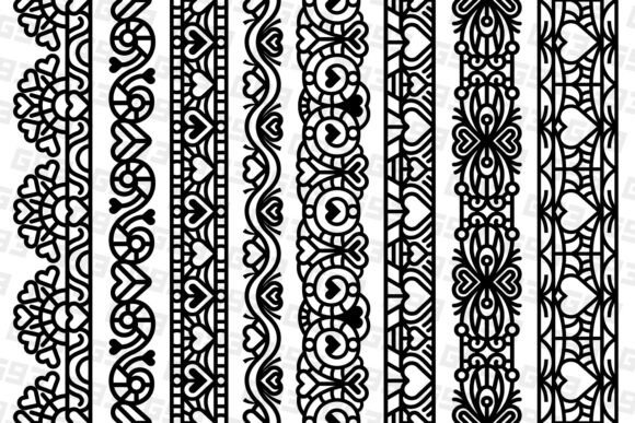 Lace Pattern Collection: A Practical Evaluation of Abstract Seamless Trim Assets