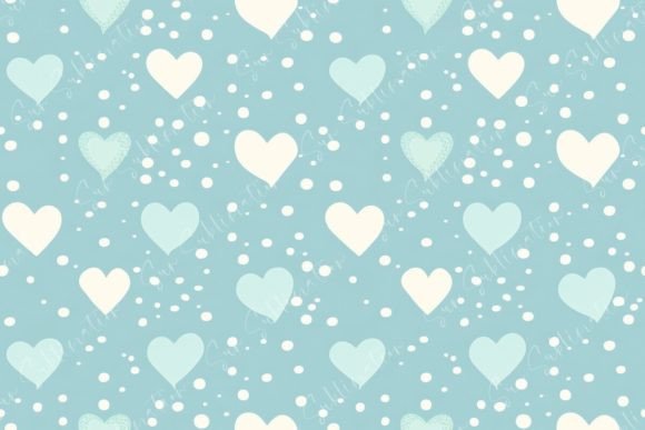 Pastel Heart Pattern Background: Elevating Digital and Print Design with Timeless Aesthetics