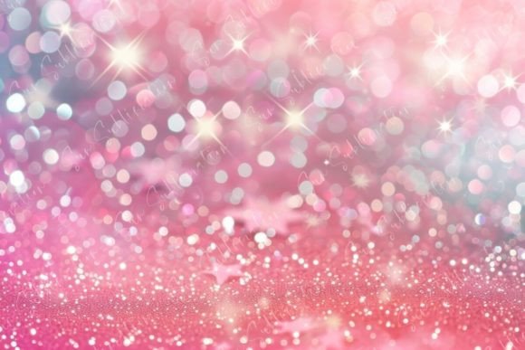 Pink Glitter Background with Shiny