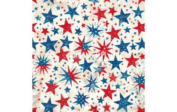 Seamless 4th July Digital Paper Pack 67: Elevating Your Patriotic Designs with Precision