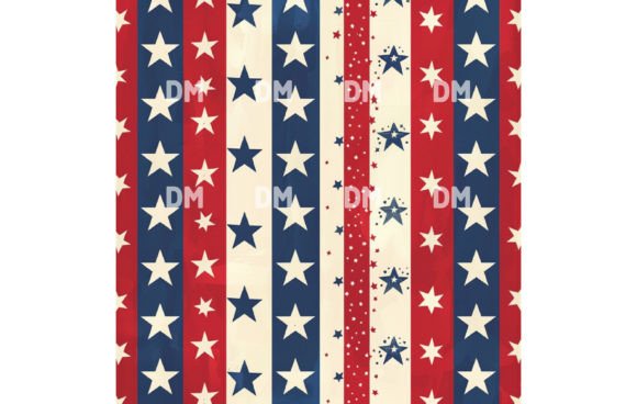 Seamless 4th July Digital Paper Pack 89