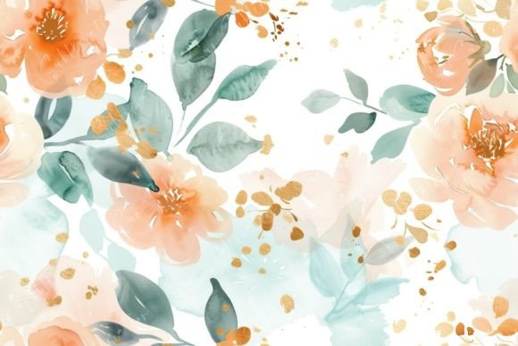 Unlocking Creativity with Peach Watercolor Floral Backgrounds: A Guide to Digital Art Assets